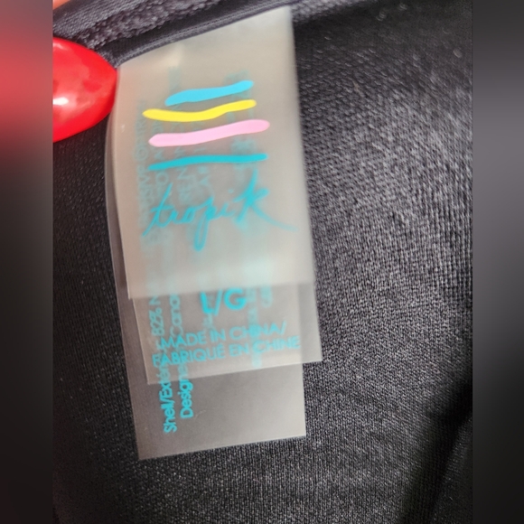 Tropik Black Push-up String Bikini Top Large - Picture 4 of 4